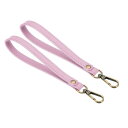 PATIKIL 20 cm リストレットストラップ 2個 PUレザー リストレットキーチェーン リストストラップの交換 金属キーリングロック付き ウォレット 財...
