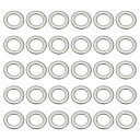 PATIKIL 304ステンレススチールフラットワッシャー 30個入り1/4
