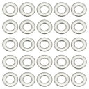 PATIKIL 304ステンレススチールフラットワッシャー 100個入り1/6