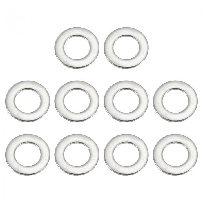 PATIKIL 304ステンレススチールフラットワッシャー 10個入り 3/4" ID x 1 1/3" OD x 0.12" 厚さ メタルフェンダーワッシャー ロックワッシャー ネジ ボルト アソートメント