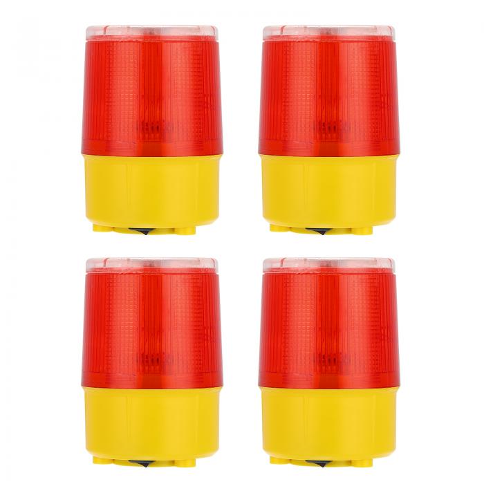 PATIKIL ソーラーストロボ警告灯 磁気ベース付きの360度トラフィックランプ2個 防水 LED点滅ランプ 建..