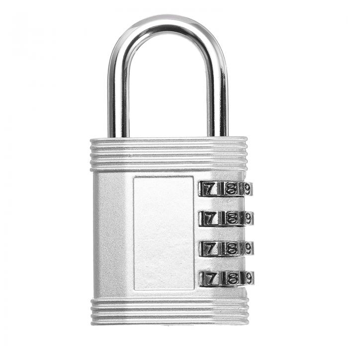 PATIKIL ロッカー用コード付きアウトドア4桁防水南京錠スポーツロッカーシルバー