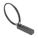 PATIKIL 組み合わせロック付きケーブルロック 4桁 組み合わせロック 24.8" スチールロープ 自転車 キャビネット ワードローブ 小さなフェンス用 グレー