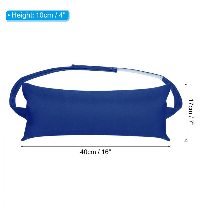PATIKIL アウトドアチェーズピロー 2個セット ラウンジャーピロー 防水性 ある調節可能なエラスティックストラップ付き リクライニングオフィスビーチチェア用 ブルー