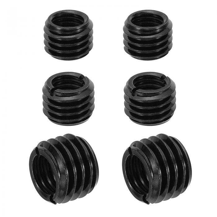PATIKIL スレッドアダプタースリーブ縮小ナット 6個M14xM10x10mmオス-メス修理インサートナットスクリ..