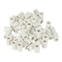 PATIKIL 13x19mmプールキューフェルール 40個パック ビリヤードキューフェルールスリップオンスヌーカープールスティック 先端交換アクセサリー ホワイト