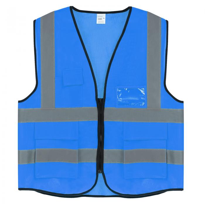 PATIKIL リフレクティブセーフティベスト X-大型ハイビジビリティセキュリティベスト 4つのフロントポ..