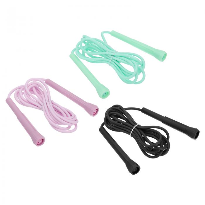 PATIKIL フィットネス用縄跳び 3本セット ワークアウトジャンピングロープ ティーンエイジャーと大人 初心者向けに調整可能なPVC製 絡まりフリー縄跳び ...