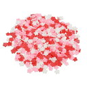 PATIKIL 50gのフェイクスプリンクル フォー・スプリンクル クレイ・スプリンクル 桜の花びら ネイルアート DIYクラフト ケーキ 携帯ケース レジンネイルアート ポリマースライス ピンク 赤 白