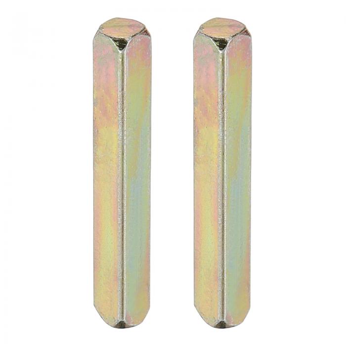 PATIKIL スクエアドアノブスピンドル35x8mm 2個入りカーボンスチール製スペアドアハンドルスピンドルバー ほとんど モルタイスタイプ ドアノブ用 交換用ドアハンドルパーツ 金色