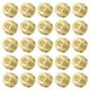 PATIKIL 8mm ODチューブ用 真鍮圧縮スリーブフェルール 70個入り真鍮フェルール継手真鍮圧縮チューブ継手リングアソートメントキット エア・水・ガスパ...