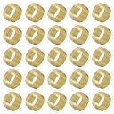 PATIKIL 14mm ODチューブ用 真鍮圧縮スリーブフェルール 30個入り真鍮フェルール継手真鍮圧縮チューブ継手リングアソートメントキット エア・水・ガス...