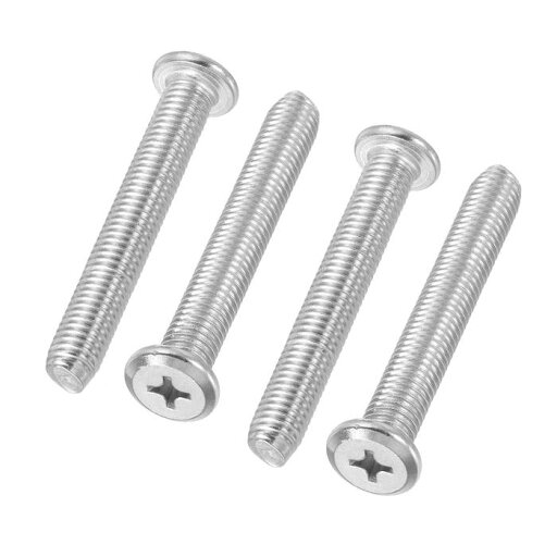 PATIKIL ラウンドヘッドねじ 4個入り M8-1.25 x 80mm 304ステンレススチール18-8 フルスレッド マシンねじ 家具ねじ コネクタボルト PATIKIL ラウンドヘッドねじ 4個入り M8-1.25 x 80mm 304ステンレススチール18-8 フルスレッド マシンねじ 家具ねじ コネクタボルト