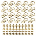 PATIKIL シューブーツレースフック 50個パックステンレススチールブーツバックルフィッティング ハイキング キャンプシューズ用リベット 金色トーン