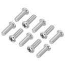 PATIKIL 十字穴付きナベネジ 30個入り M4-0.7 x 12mm 304ステンレススチール18-8 フルスレッド パンヘッドマシン十字穴付ドライブねじ