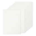 PATIKIL 20枚 白いグリッターカードストック用紙 A4 250gsm 長方形プレミアムスパークリーペーパークラフトカードストック用紙 スクラップブックカ...