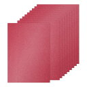 PATIKIL 20シート ダークレッドグリッターカードストックペーパー A4 250gsm 長方形プレミアムスパークリーペーパークラフトカードストックペーパー...