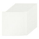 PATIKIL 20シート ホワイトグリッターカードストックペーパー 12 x 12インチ 250gsmスクエアプレミアムスパークリーペーパークラフトカードスト...
