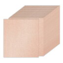PATIKIL 20シート ローズ金色グリッターカードストックペーパー 12 x 12インチ 250gsmスクエアプレミアムスパークリーペーパークラフトカードス...