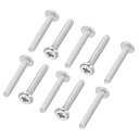 PATIKIL 丸頭プラスねじ 120個入り M2-0.4 x 14mm 304ステンレス鋼 18-8 フルスレッド マシンねじ 家具ねじ コネクタボルト