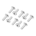 PATIKIL ラウンドヘッドプラスネジ 60個入り M2.5-0.45 x 8mm 304ステンレススチール18-8 フルスレッド マシンスクリュー家具用ネジ...