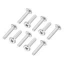 PATIKIL ラウンドヘッドプラスねじ 60個入り M2.5-0.45 x 12mm 304ステンレススチール18-8 フルスレッド マシンねじ 家具ねじ コ...