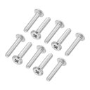 PATIKIL ラウンドヘッドプラスネジ 60個入り M2.5-0.45 x 14mm 304ステンレススチール18-8フルスレッド マシンスクリュー家具用ネジ...