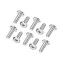 PATIKIL ラウンドヘッドプラスねじ 15個入り M5-0.8 x 14mm 304ステンレススチール18-8 フルスレッド マシンねじ 家具ねじ コネクタ...