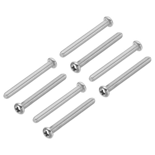 PATIKIL 十字穴付きナベネジ 8個入りM5-0.8 x 60mm 304ステンレススチール18-8フルスレッド パンヘッドマシン十字穴付ドライブねじ PATIKIL 十字穴付きナベネジ 8個入りM5-0.8 x 60mm 304ステンレススチール18-8フルスレッド パンヘッドマシン十字穴付ドライブねじ