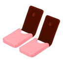 PATIKIL ビジネスカードホルダー 2個 PUレザービジネスカードポケット オフィス用 磁気シャット付きスリム名刺ウォレット ピンク