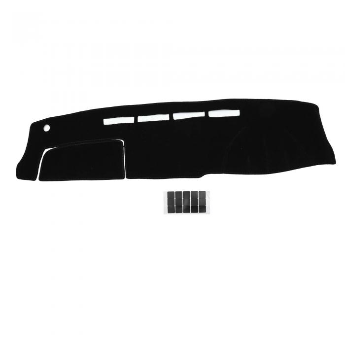 TUCKBOLD トヨタに対応に対応 HIACE用 200系 2004-2024に対応 ダッシュボードマット ダッシュボードカバー センターコンソールダッシュボードカバーマット ブラック ステッカー1セット