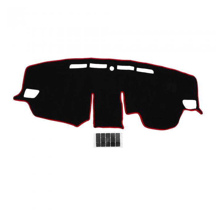 TUCKBOLD トヨタに対応rav4用 2019-2024に対応 ダッシュボードマット ダッシュボードカバー センターコンソールダッシュボードカバーマット ブラック レッド ステッカー1セット