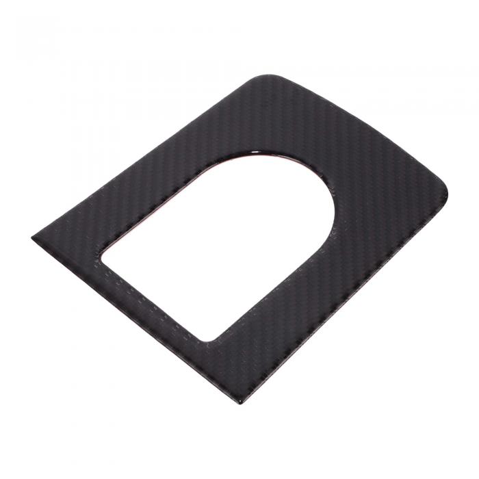 TUCKBOLD ジャガーに対応XE / F-PACE X761 2016-2018用の車のギアシフトボックスパネルデカール 防水インテリアフレームトリムステッカー ブラックカーボンファイバー裏地付き