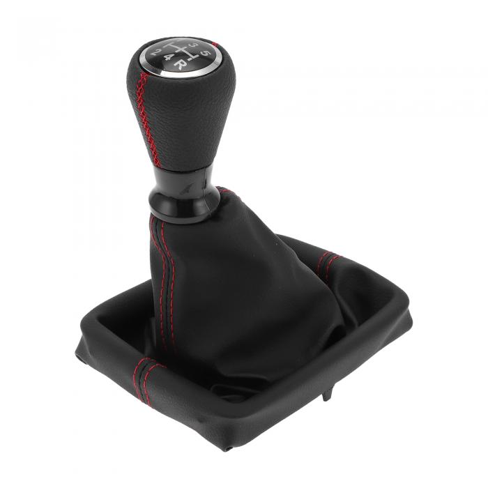 TUCKBOLD プジョーに対応206用のカバー付き5速マニュアルギアシフトノブ | 自動車用ギアボックススティ..