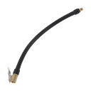 A ABSOPRO タイヤインフレーターエクステンションチューブ 耐久性 11.42インチ M8x0.8 12.6mm OD エアポンプ延長ホースアダプター タ...