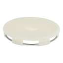 A ABSOPRO ユニバーサルホイールセンターハブキャップ 耐久性のある64mm 2.52インチ 外径 車両ハブカバー 車のアクセサリー 自動車用 プラスチック ベージュ