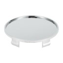 Partuto 1個 67.7mm 2.67" OD - ユニバーサルカーウィールハブセンターキャップ - カーSUVトラックオートハブカバー自動車用アクセサリー傷つきにくい錆びにくい - 耐久性のあるプラスチッククロムカラー