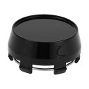 Partuto 1個60mm 2.36" OD - ユニバーサルカーウィールハブセンターキャップ - カーSUVトラックオートハブカバーオートモーティブアクセサリースクラッチ耐性錆びにくい - 耐久性のあるプラスチック光沢ブラック