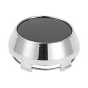 Partuto 1 Pc 60mm 2.36" OD - ユニバーサルカーウィールハブセンターキャップ - オートハブカバー自動車用アクセサリー錆びにくい - 耐久性のあるプラスチッククロムシルバートーングレー