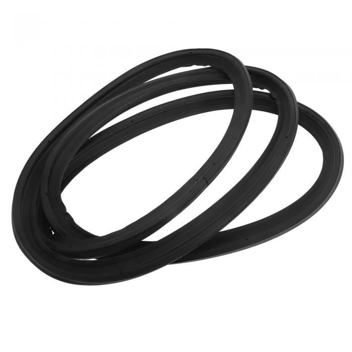 Motoforti リアトランクリッドシールガスケット ウェザーストリップトランクシーリングストリップ ホンダに対応アコード2008-2012用 ゴム製 リア No.74865TA1J01 ブラック