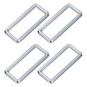 uxcell 4個入り メタル長方形リング 2 x 5/8