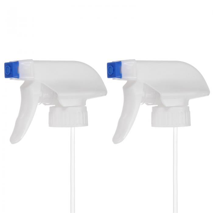 M METERXITY 2パックスプレーボトル交換ノズルプラスチック防漏トリガースプレーノズルスプレーボトルトップ家庭/ガーデンクリーニング用[標準28/400ネックボトルに適合 ホワイトブルー]
