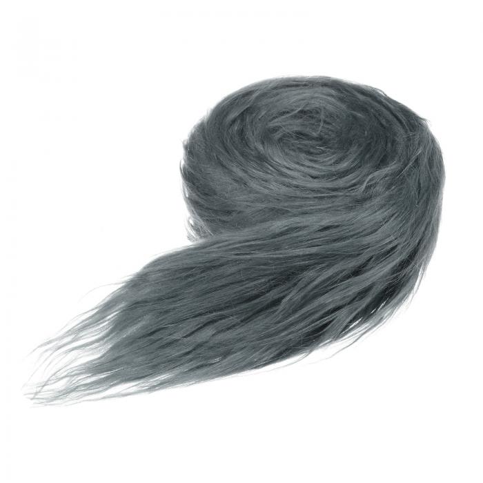 M METERXITY プレカットされたフェイクファー生地ストリップ DIYクラフトクリスマス用 59x2" [グレー]