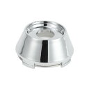 VekAuto 車輪ハブセンターキャップ64mm 2.52" ODセンターハブカバー 車両およびトラック用 擦り傷に強いスタイリッシュなデザイン プラスチック クロム シルバートーン