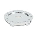 VekAuto 車輪ハブセンターキャップ60mm 2.36" ODセンターハブカバー車両およびトラック用傷つきにくいスタイリッシュなデザインプラスチッククロムシルバートーン