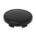 VekAuto 62mm 2.44" ODセンターハブカバー 車輪ハブセンターキャップ/車両およびトラック用 擦り傷に強いスタイリッシュなデザイン プラスチック ブラック