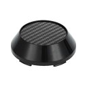 VekAuto 1 Pc ホイールセンターキャップ ハブキャップ リムセンターキャップ OD: 65mm/2.56" ユニバーサル プラスチック ブラック Toyotaに対応・カローラ用 ライトカーボンファイバーパターンステッカー