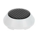 VekAuto 1 Pc ホイールセンターキャップ ハブキャップ リムセンターキャップ OD:65mm/2.56" ユニバーサル プラスチック ホワイト Toyotaに対応カローラ用 ブラックカーボンファイバーパターンステッカー