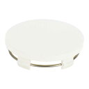 VekAuto 車輪ハブセンターキャップ60mm 2.36"OD カー用汎用耐久性ABSプラスチックホワイトフロントおよびリアホイール