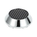 VekAuto 1個のホイールセンターキャップハブキャップリムセンターキャップOD:65mm/2.56"Toyotaに対応カローラ用のユニバーサルプラスチックシルバートーンライトカーボンファイバーパターンステッカー